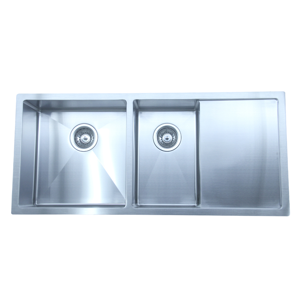 10045d Under Mounted Kitchenware Stainless Steel Handmade Kitchen Sink With Drainer